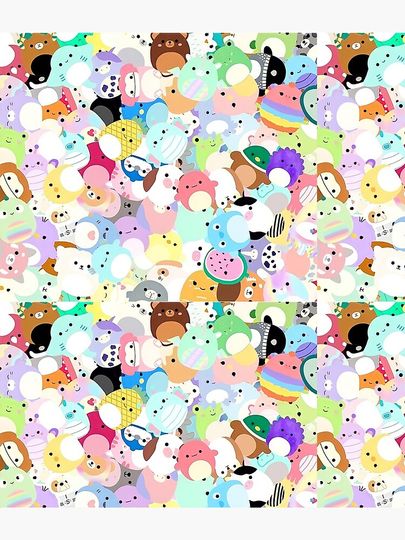 Squishmallows Chaotic Frenzy Cute Squishmallow Artwork Backpack