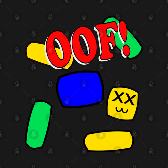 Funny Oof Video Game Noob Gift - Roblox - T-Shirt