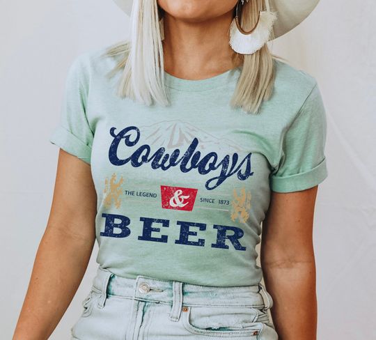 Cowboys and Beer graphic tee