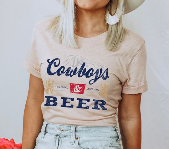 Cowboys and Beer graphic tee