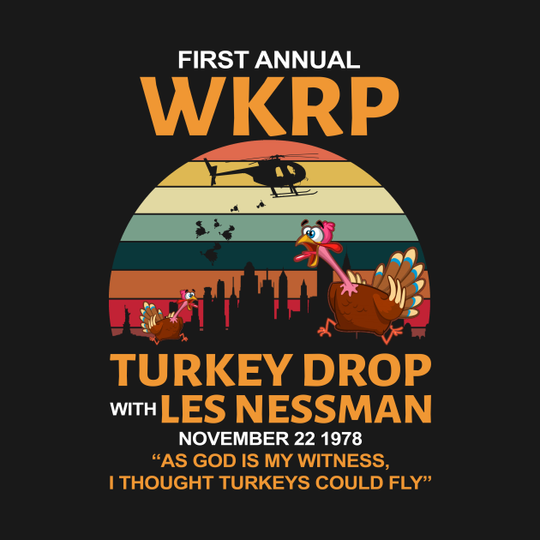 wkrp turkey drop vintage - Wkrp Turkey Drop - T-Shirt