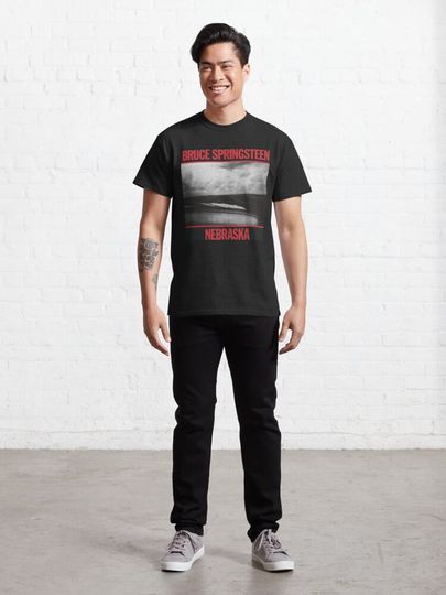 Brúcé Spríngstéén Nebraska Album Cover T-Shirt