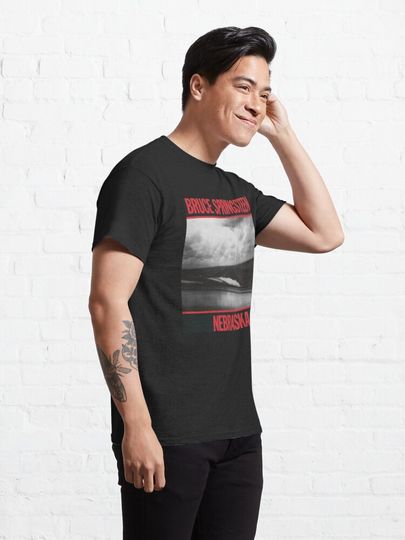 Brúcé Spríngstéén Nebraska Album Cover T-Shirt