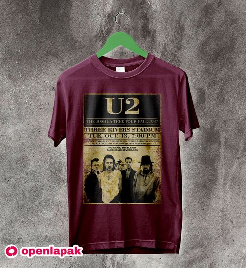 U2 Joshua Tree Poster 80s T-Shirt