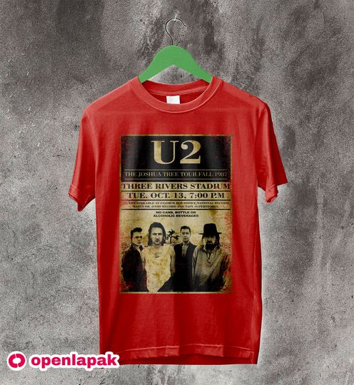 U2 Joshua Tree Poster 80s T-Shirt