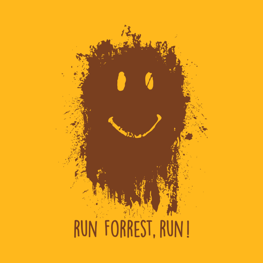 Run Forrest Gump Smile - Forrest Gump - T-Shirt
