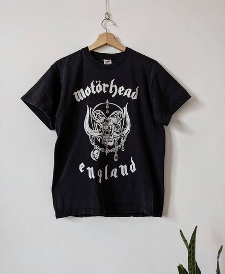 Vintage Motorhead England Merch T-Shirt Double Side