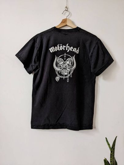 Vintage Motorhead England Merch T-Shirt Double Side