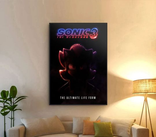 Sonic 3 Movie Poster, Sonic The Hedgehog 3 Poster
