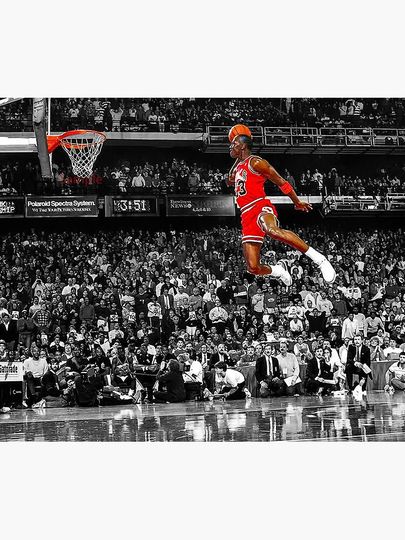 Infamous Jumpman Free Throw Line Dunk Michael Jordan Tapestry
