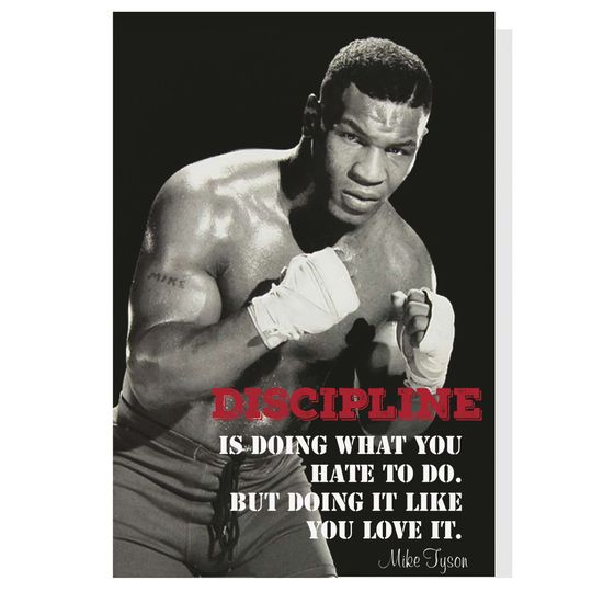Mike Tyson Quote Decor Poster
