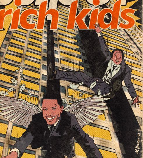 Frank Ocean & Earl Super Rich Kids Comic Book Poster