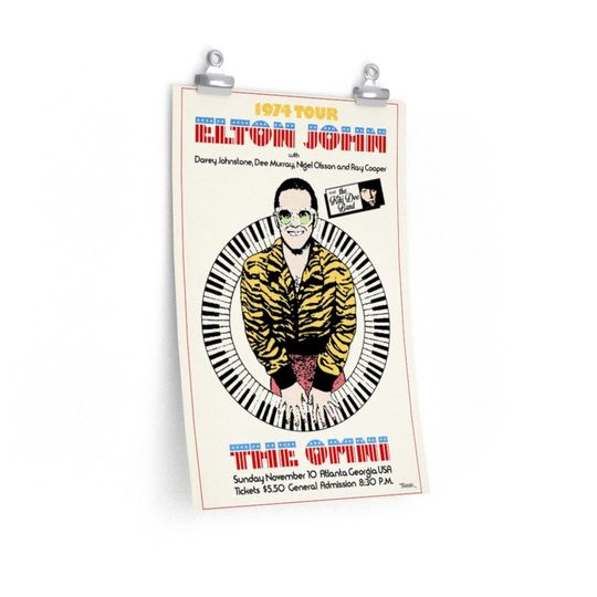 Elton John Concert Poster