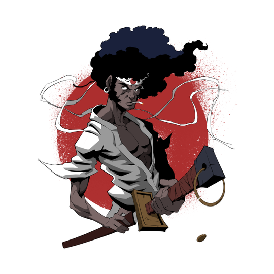 Afro - Samurai - T-Shirt