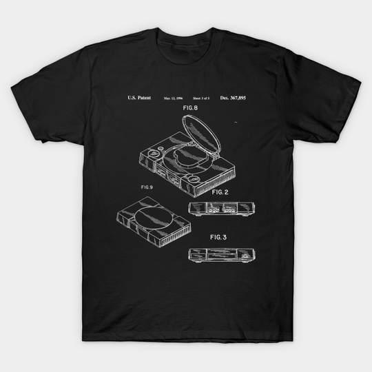 Playstation 1 Patent - Playstation - T-Shirt