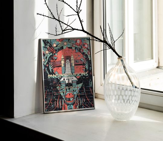 Imagine Dragons Poster | Music Poster | Rock'n Roll Poster | Music Lovers | Home Decor
