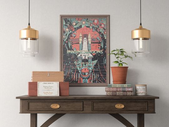 Imagine Dragons Poster | Music Poster | Rock'n Roll Poster | Music Lovers | Home Decor
