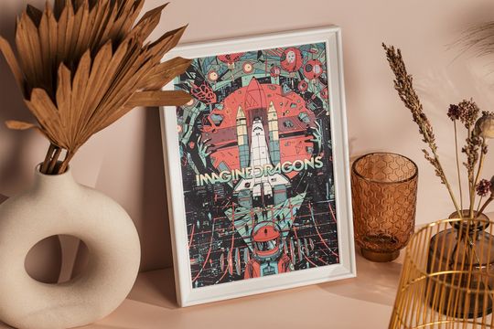 Imagine Dragons Poster | Music Poster | Rock'n Roll Poster | Music Lovers | Home Decor