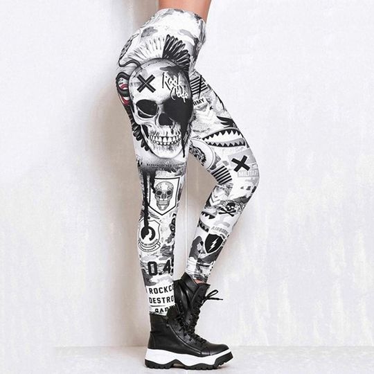 Sugar Skull Leggings Soft Leggings