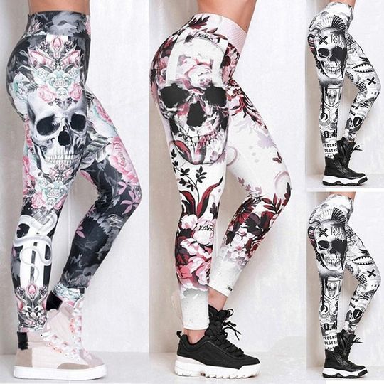 Sugar Skull Leggings Soft Leggings