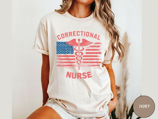 Discover Correctional Nurse Shirt, Corrections nurse Tshirt, gift for correctional nurse, correctional nurse US Flag Correctional shirt