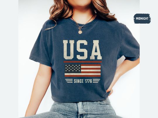 Discover USA Flag Shirt, Vintage 4th of July Shirt, Usa Flag Tee, Usa gifts
