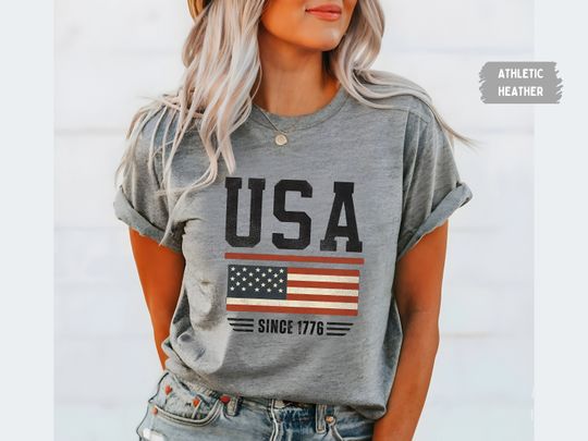 Discover USA Flag Shirt, Vintage 4th of July Shirt, Usa Flag Tee, Usa gifts