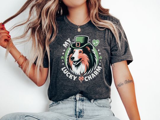 Discover Express St Patrick's Day Collie shirt, St Paddy's Day Collie gift, My Collie is My Lucky Charm, St Patty Rough Collie