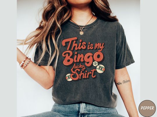 Discover Bingo Lucky Shirt, Funny Bingo T Shirt, Bingo Lover, Funny Bingo Player T Shirt, Bingo Vintage Shirt Gift for Bingo Game Lovers, Bingo Squad