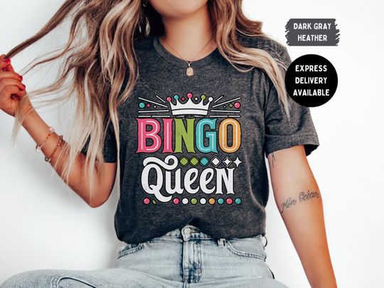 Discover Express Bingo Queen Shirt, Bingo SquadT-Shirt, Bingo Lover, Funny Bingo Player T Shirt, Bingo Vintage Shirt, Gift for Bingo Game Lovers