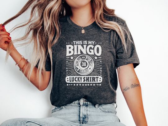 Discover Funny Bingo Shirt, Bingo Lucky T-Shirt, Bingo Lover, Funny Bingo Player T Shirt, Bingo Vintage Shirt Gift for Bingo Game Lovers, Bingo Squad