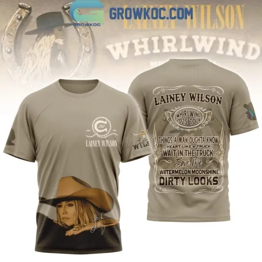 Discover Lainey Wilson Whirlwind 2025 Tour 3D T-Shirt For Men Women S-5XL