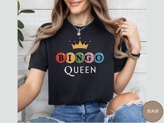 Discover Bingo Queen Shirt, Bingo Squad T Shirt, Bingo Lover, Funny Bingo Player Shirt, Bingo Vintage Shirt, Gift for Bingo Game Lovers
