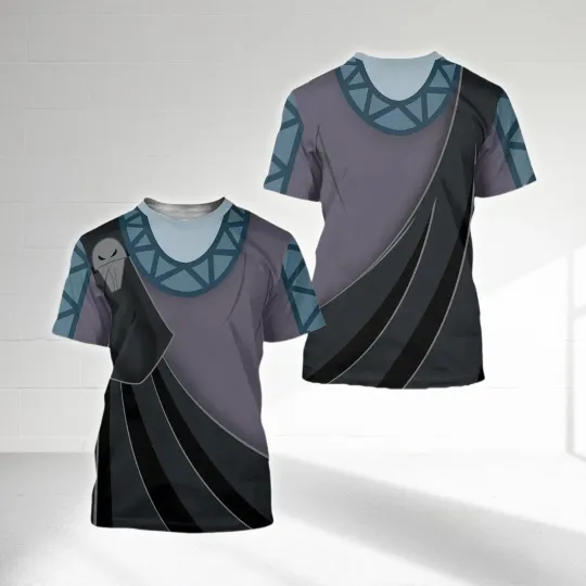 The Hades Costume 3D T-Shirt, Cartoon Fan Halloween 3D Shirt