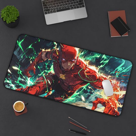The Flash Superhero Desk Mat