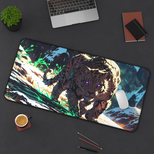Discover Snow Leopard Mouse Pad, Office Accessories, Gaming Setup, Home Decor, Gift for Animal Lovers, Desk Organization