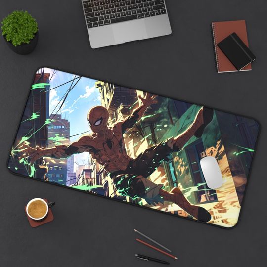 Discover Spider-Man Mouse Pad Superhero Inspiration, Gaming Mouse Pad, Office Decor, Superhero Accessories, Birthday Gift for Fans, Spidey Themed Mat
