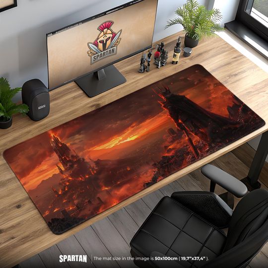 Discover Lord of the Rings Mordor Mouse Pad - Sauron Dark Tower Gaming Desk Mat Middle Earth LOTR Fan Gift