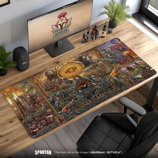 Discover Lord of the Rings Two Towers Mouse Pad - Sauron Eye Desk Mat, Fantasy LOTR Gaming Mat Gift for Tolkien Fans