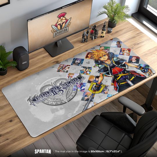 Discover Kingdom Hearts - Sora Keyblade Anime Gaming Desk Mat