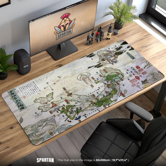 Discover Kami Nippon World Map Desk Mat