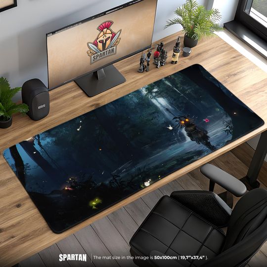 Majora's Mask Gaming Desk Mat with Skull Kid, Zelda Mouse Pad