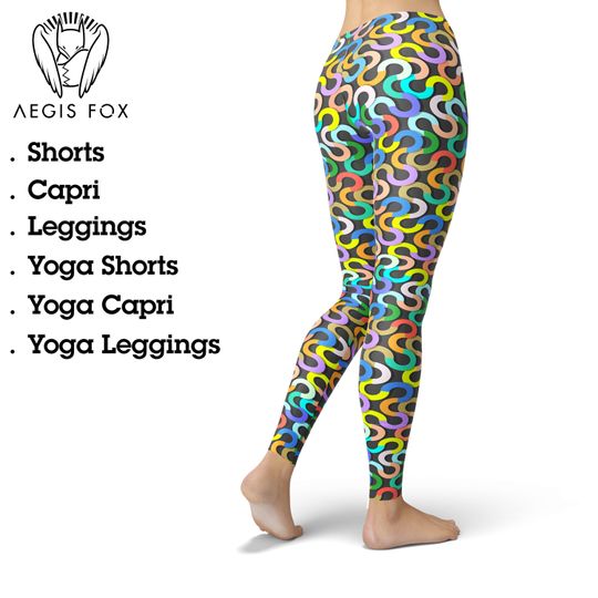 Discover Colorful Printed Leggings: High Waist Yoga Pants, Workout Capri Leggings