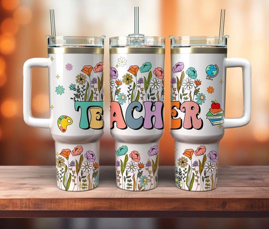 Discover Teacher Vibes 40oz Tumbler, Teacher Quotes 40oz, Teacher 40oz Tumbler, Teacher Tour