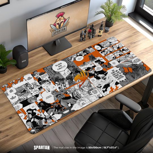 Discover Fairy Tail Manga Desk Mat - Natsu Anime Panel Desk Mat