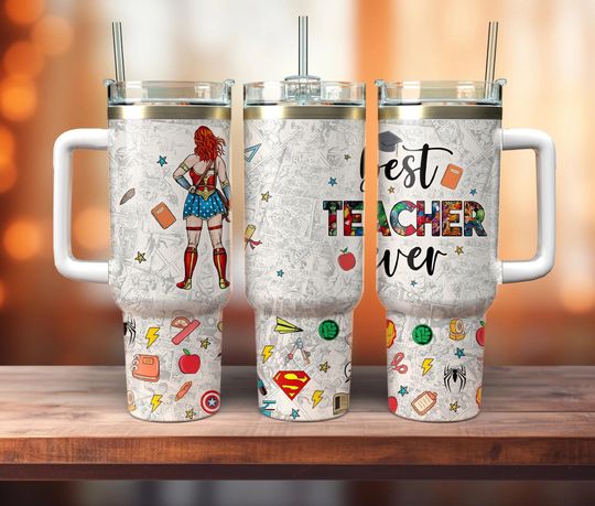 Discover Best Teacher Ever 40oz Tumbler, Teacher Quotes 40oz, Teacher 40oz Tumbler