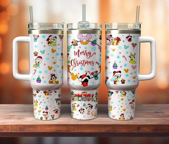 Discover Cartoon Christmas 40oz Tumbler, Cartoon Mouse 40oz, Cartoon Movies Christmas 40oz Tumbler