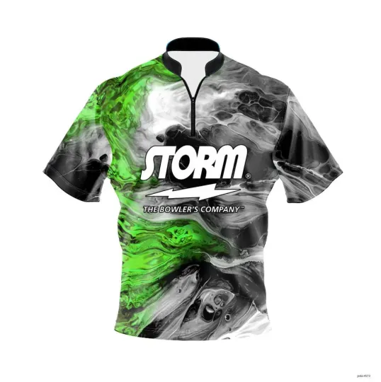 Discover Custom Name Storm Green Lava Quick Zip Bowling Jersey Best Gifts Bowling