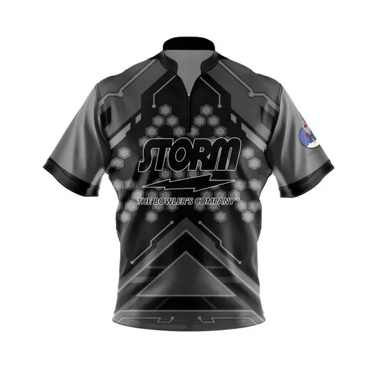 Storm Overspeed Grey/Black Rocket Bowling Jersey