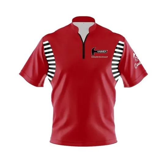 Discover Hammer Vintage Red S20R Coolwick Bowling Jersey